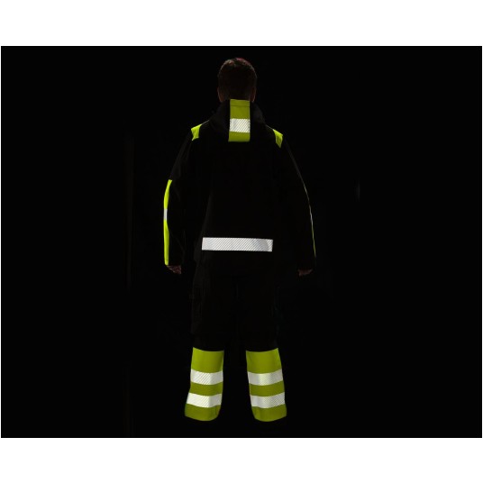 KURTKA ZIMOWA BENNON REFLECTOS JACKET BLACK/YELLOW