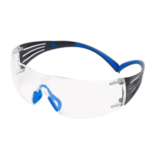 OKULARY OCHRONNE 3M SECUREFIT 400 ODPORNE NA ZAPAROWANIE/ZARYSOWANIE, PRZEZROCZYSTE SOCZEWKI, SF401SGAF-BLU-EU