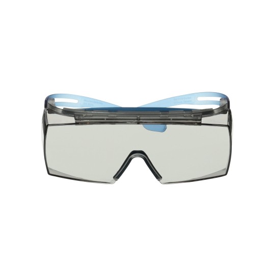 OKULARY OCHRONNE NAKŁADKOWE 3M SECUREFIT 3700 SF3707XSGAF-BLU-EU, KN, I/O, NIEBIESKIE ZAUSZNIKI, JASNOSZARE SOCZEWKI