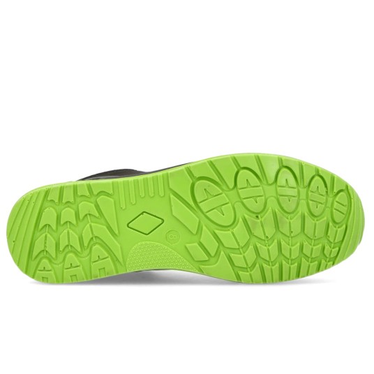 PÓŁBUTY OCHRONNE 9-087 6370 S3 - CZARNY-ZIELONY
