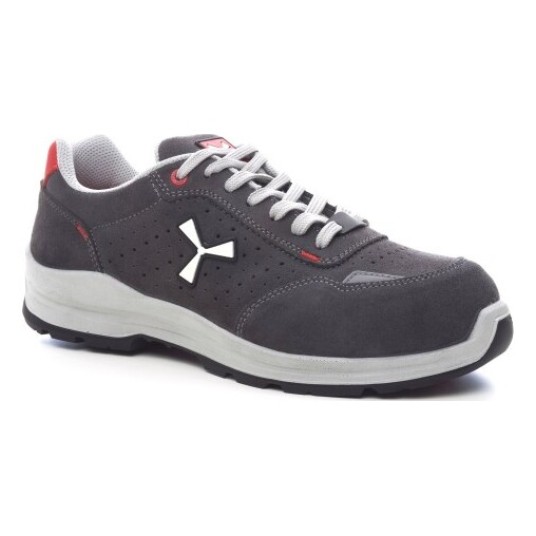 PÓŁBUTY OCHRONNE S1 - S1P GET FRESH LOW S1P-SUE - SZARY STALOWY