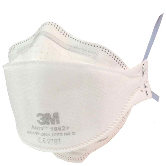 PÓŁMASKA FILTRUJĄCA MEDYCZNA 3M AURA 1862+ FFP2 NR D IIR