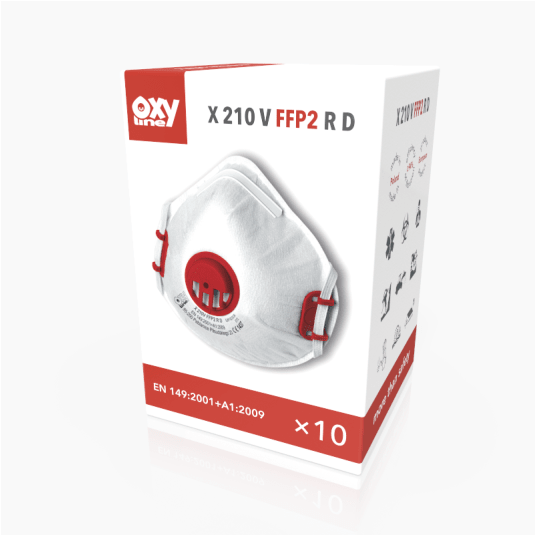 PÓŁMASKA FILTRUJĄCA OXY X 210 V FFP2 R D
