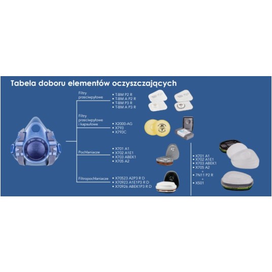 PÓŁMASKA OXYLINE OXYPRO X7 SILIKON (BAGNET)