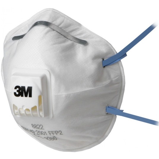 PÓŁMASKA Z ZAWORKIEM 3M 8822 FFP2 NR D