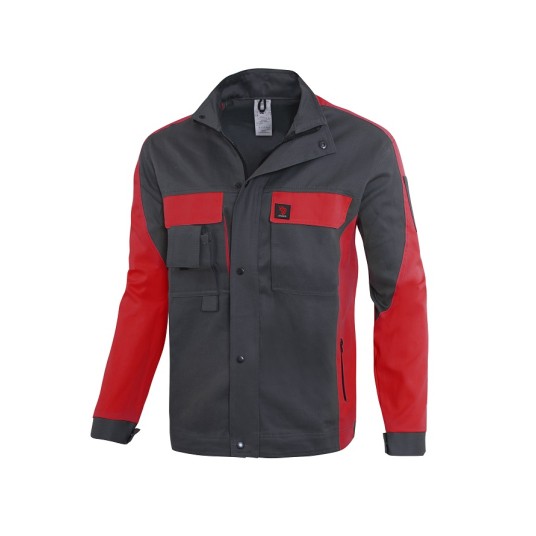 PROPLUS KURTKA SZARO-CZERWONA