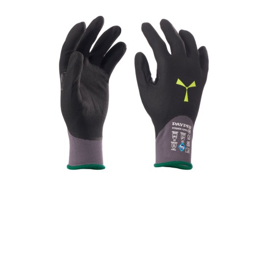 RĘKAWICA NYLONOWA POWLEKANA NITRYLEM P/TOUCH 15FULL - SZARY/CZARNY