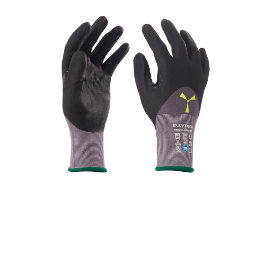 RĘKAWICA NYLONOWA POWLEKANA NITRYLEM P/TOUCH 15PRO - SZARY/CZARNY