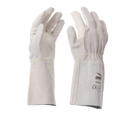 RĘKAWICA SPAWALNICZA SKÓRA BYDLĘCA PILOT 70-14 - LODOWY