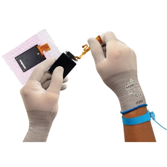 RĘKAWICE ANTYSTATYCZNE SHOWA AX200 - SZARY