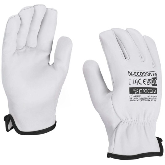 RĘKAWICE CAŁOSKÓRZANE X-ECODRIVER ROZM. 10