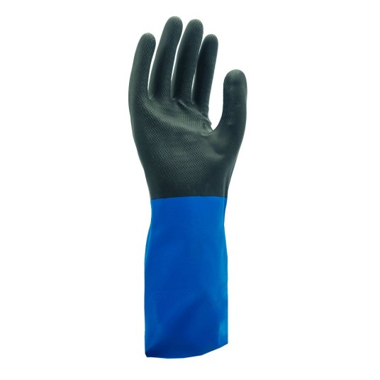 RĘKAWICE CHEMOODPORNE SHOWA CHM - NIEBIESKI-CZARNY