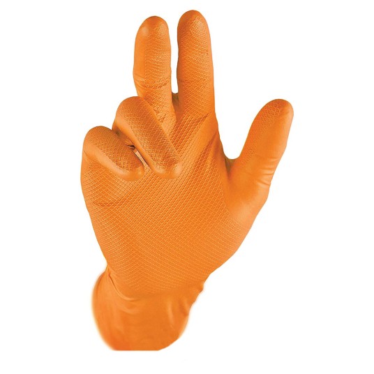 RĘKAWICE GRIPPAZ 246 (50SZT.) - POMARAŃCZOWY