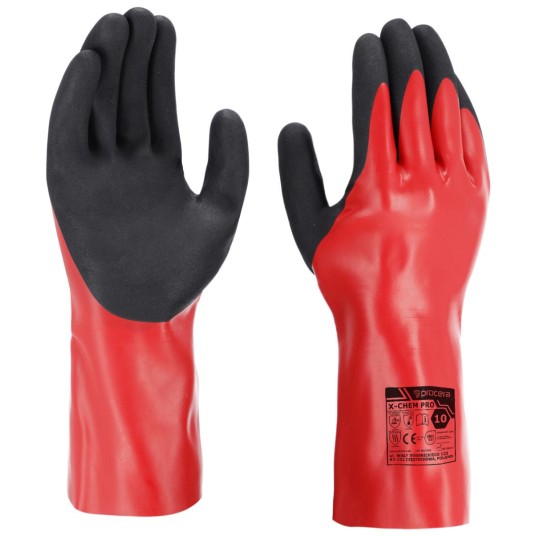 RĘKAWICE GUMOWE X-CHEM PRO ROZM. 10