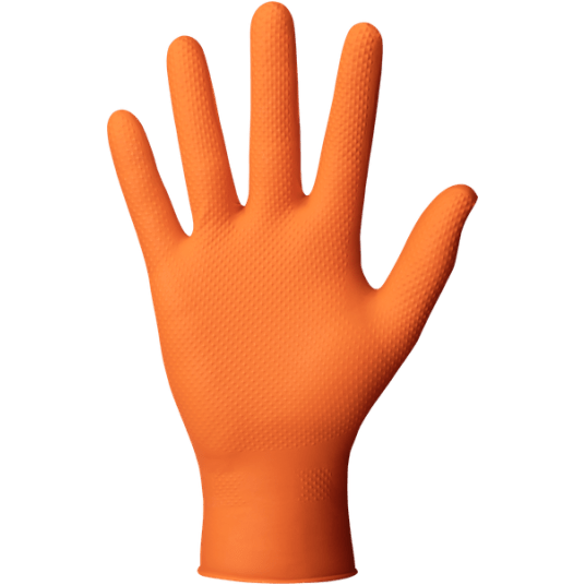 RĘKAWICE NITRYLOWE POWERGRIP ORANGE (50SZT.)