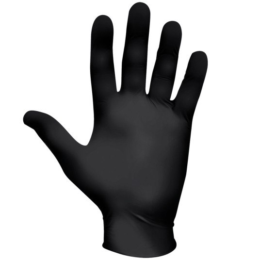 RĘKAWICE NITRYLOWE SHOWA 6112PF BIODEGRADOWALNE (100SZT.) - CZARNY
