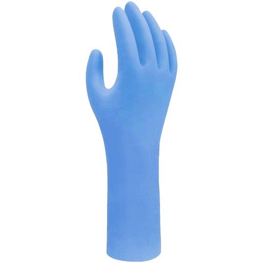 RĘKAWICE NITRYLOWE SHOWA 7545 EBT BIODEGRADOWALNE (100SZT.) - NIEBIESKI