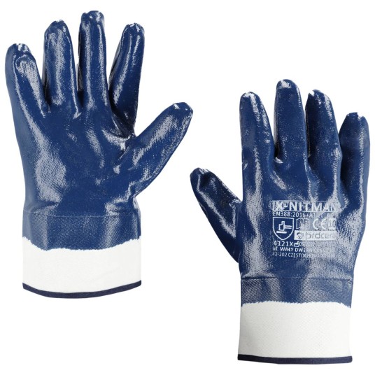 RĘKAWICE OCHRONNE POWLEKANE NITRYLEM X-NITMAN ROZM. 10