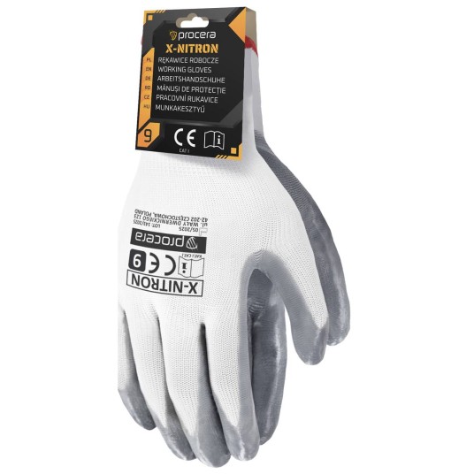 RĘKAWICE OCHRONNE Z ZAWIESZKĄ POWLEKANE NITRYLEM X-NITRON