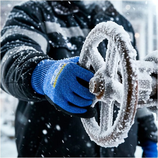 RĘKAWICE OCIEPLANE ANTYPRZECIĘCIOWE X-WINCUT ROZM. 10