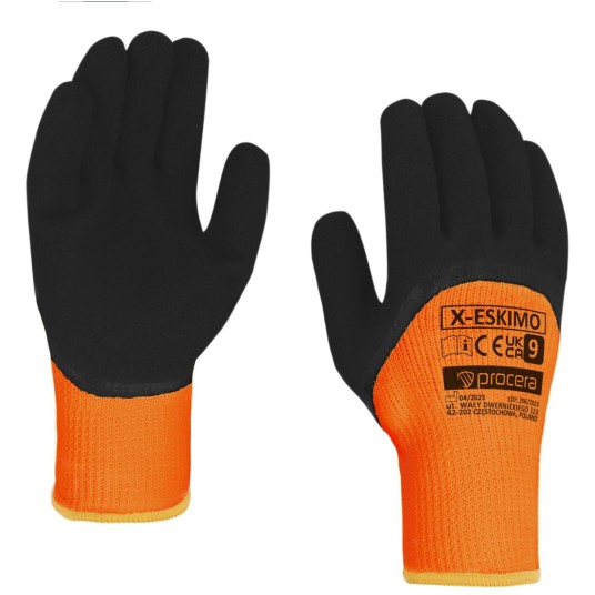 RĘKAWICE OCIEPLANE POWLEKANE PIANKĄ LATEKSOWĄ X-ESKIMO