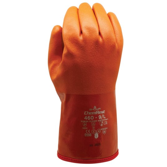 RĘKAWICE OCIEPLANE SHOWA 460 - POMARAŃCZOWY