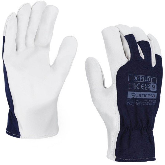 RĘKAWICE WZMOCNIONE KOZIĄ SKÓRĄ X-PILOT