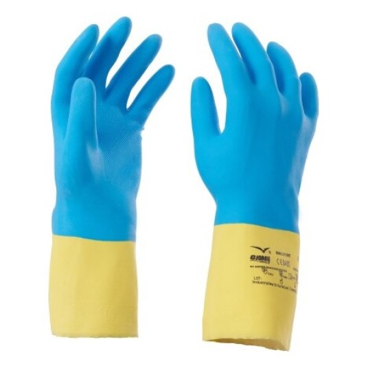 RĘKAWICZKI ROBOCZE DUALSECURE - BLU-GIALLO