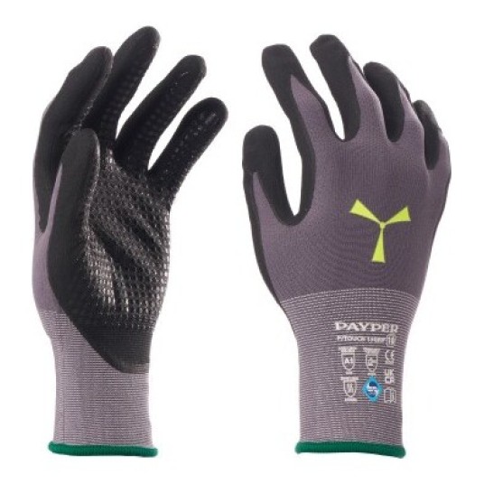 RĘKAWICZKI ROBOCZE P-TOUCH 15GRIP - SZARY-CZARNY