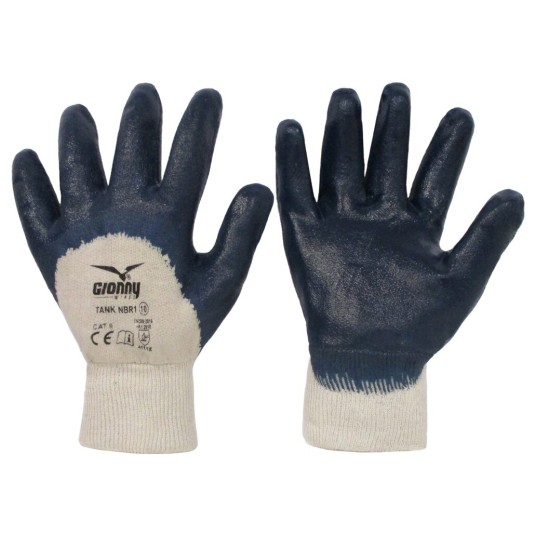 RĘKAWICZKI ROBOCZE TANK NBR1 - NIEBIESKI