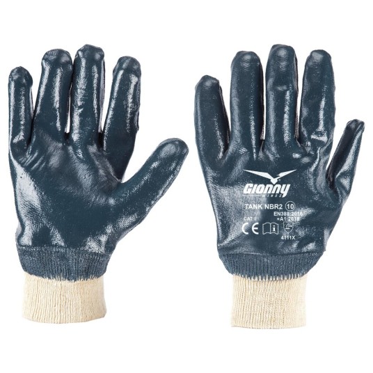 RĘKAWICZKI ROBOCZE TANK NBR2 - NIEBIESKI