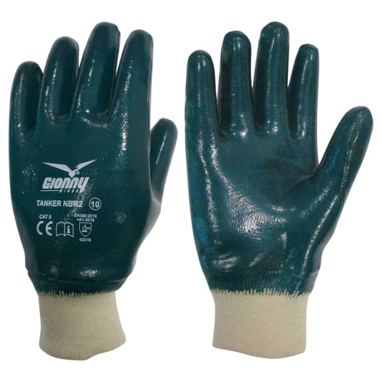 RĘKAWICZKI ROBOCZE TANKER NBR2 - NIEBIESKI