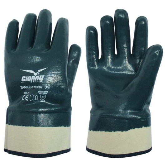 RĘKAWICZKI ROBOCZE TANKER NBR4 - NIEBIESKI