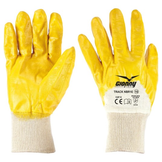RĘKAWICZKI ROBOCZE TRACK NBR1E - ŻÓŁTA