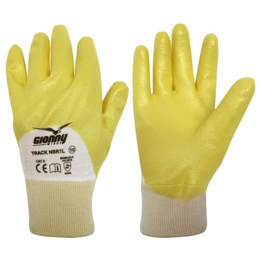 RĘKAWICZKI ROBOCZE TRACK NBR1L - ŻÓŁTA
