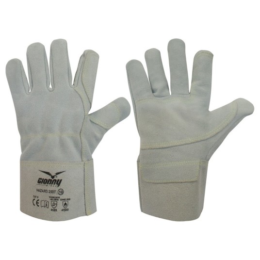 RĘKAWICZKI SKÓRZANE ROBOCZE HAZARD 250T - LODOWY