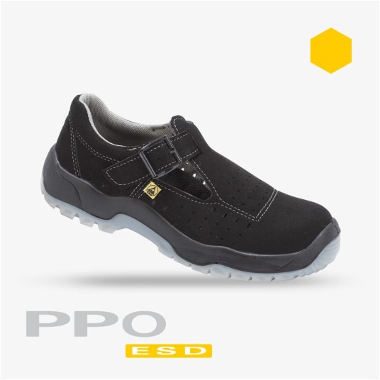 SANDAŁY 601 Z METAL. PODNOSKIEM ESD