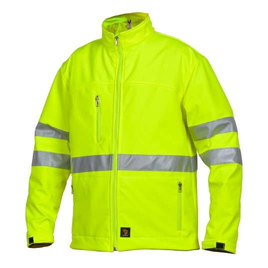 SOFTSHELL KURTKA HV ŻÓŁTA