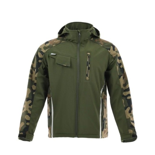 SOFTSHELL STANDARD PLUS ZIELONY CAMO