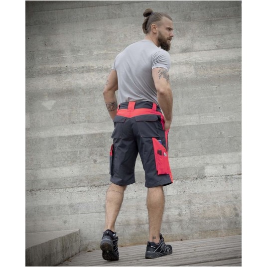 SPODENKI ARDON NEON - SZARO-CZERWONY