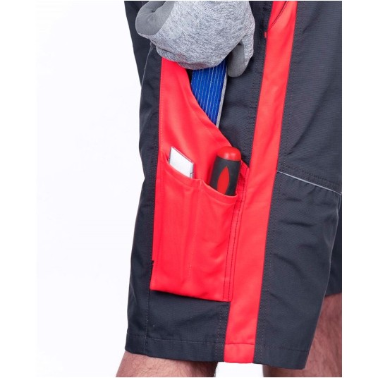 SPODENKI ARDON NEON - SZARO-CZERWONY