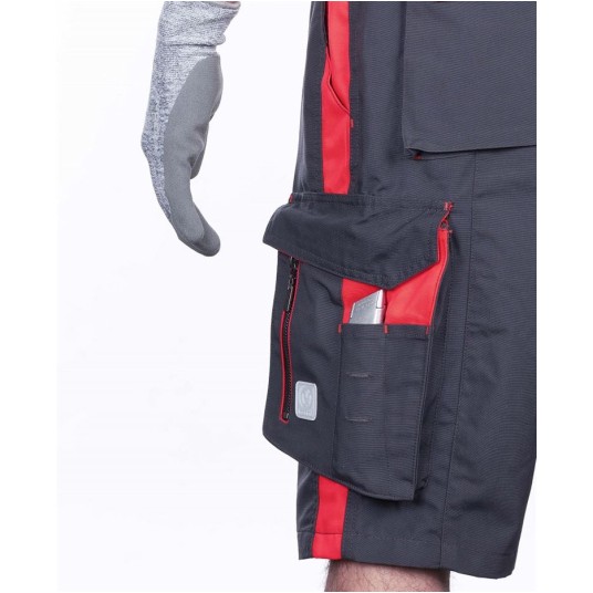 SPODENKI ARDON NEON - SZARO-CZERWONY