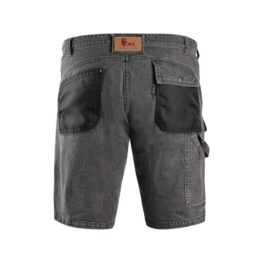 SPODENKI JEANSOWE CXS MURET MĘSKIE - SZARO-CZARNY