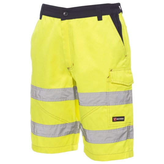 SPODENKI KRÓTKIE BERMUDY CRAFT - ŻÓŁTY FLUO-GRANATOWY