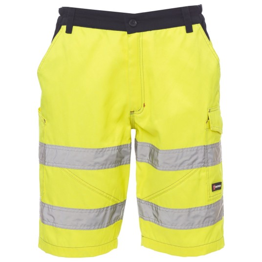 SPODENKI KRÓTKIE BERMUDY CRAFT - ŻÓŁTY FLUO-GRANATOWY