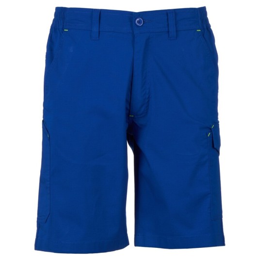 SPODENKI KRÓTKIE BERMUDY SERVICE STRETCH - KRÓLEWSKI NIEBIESKI