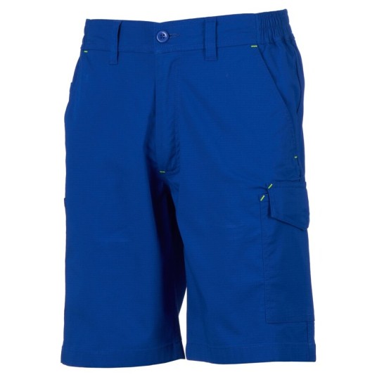 SPODENKI KRÓTKIE BERMUDY SERVICE STRETCH - KRÓLEWSKI NIEBIESKI