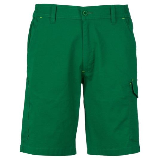 SPODENKI KRÓTKIE BERMUDY SERVICE STRETCH - ŻELOWY ZIELONY