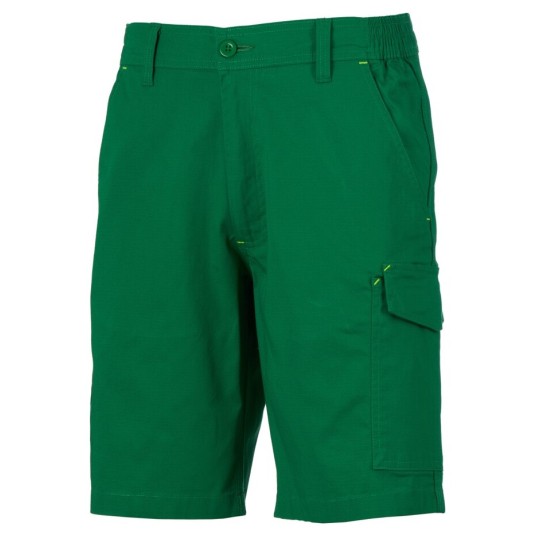 SPODENKI KRÓTKIE BERMUDY SERVICE STRETCH - ŻELOWY ZIELONY