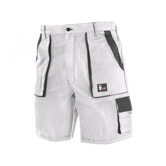SPODENKI KRÓTKIE CXS LUXY TOMAS MĘSKIE - BIAŁO-SZARY